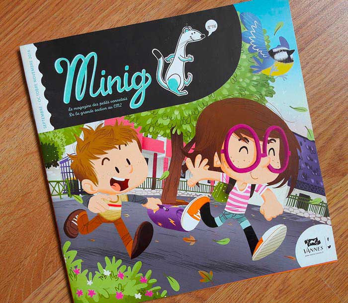 Minig-Ville de Vannes-couverture-Mouk-bande dessinée-magazine-jeunesse-illustration